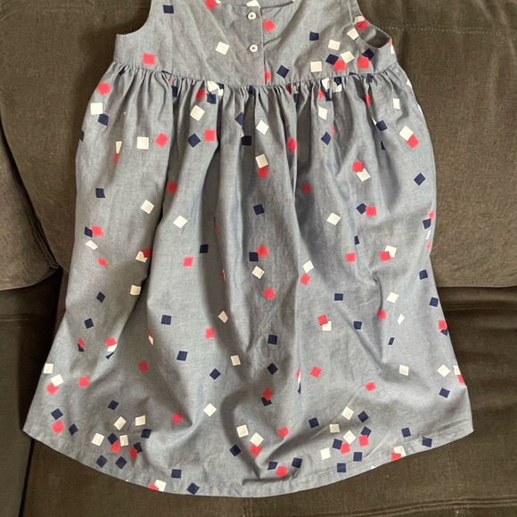 Girls Lacoste Sleeveless Confetti Print Dress - Picture 4 of 5